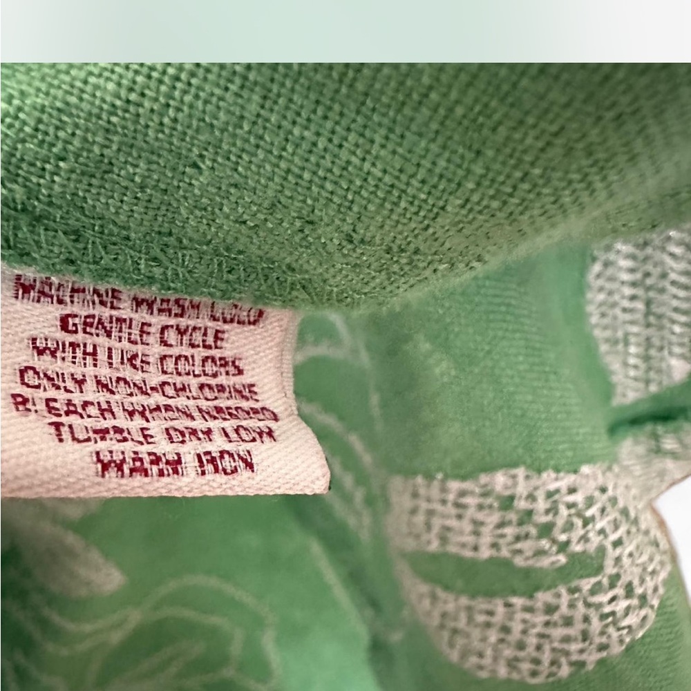 JM Collection Mint Green Linen Jacket - Picture 8 of 8